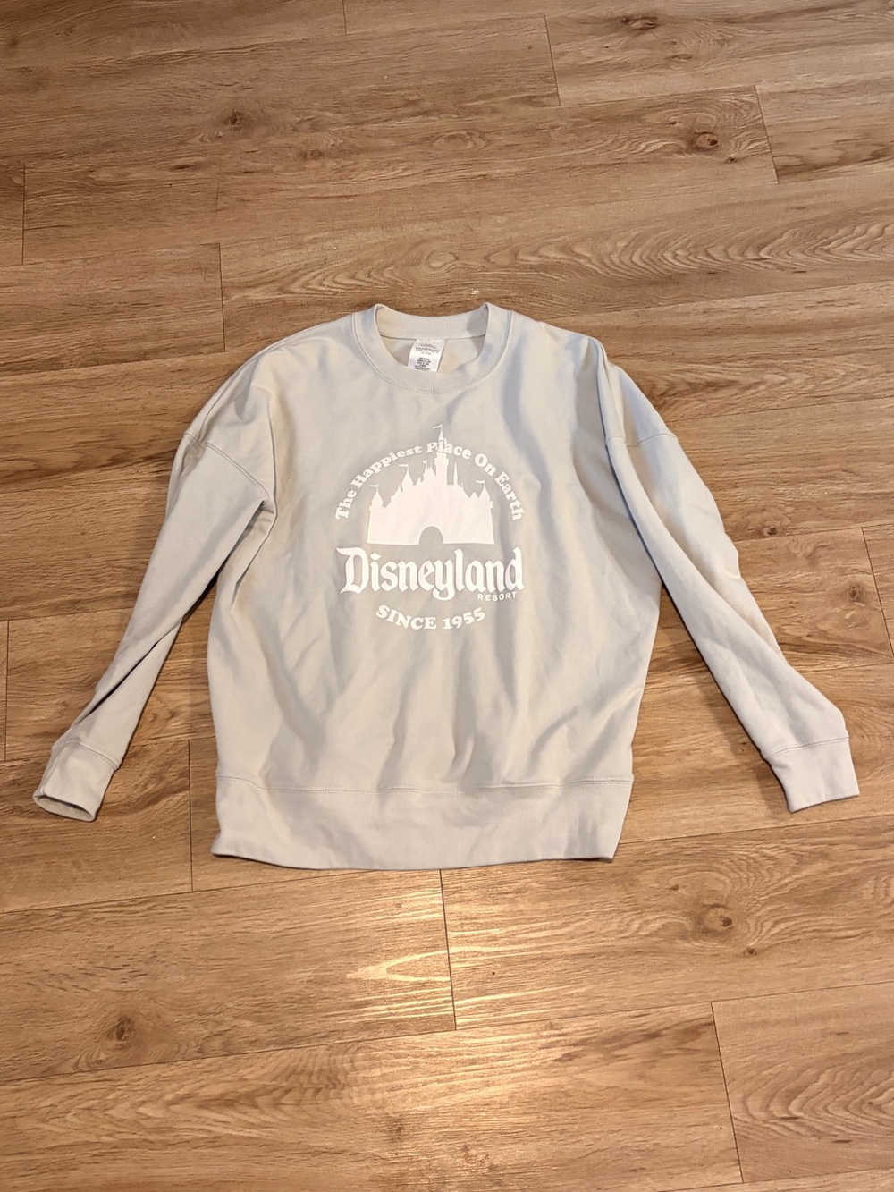 Disney Light Gray Disneyland Crewneck Sweatshirt
